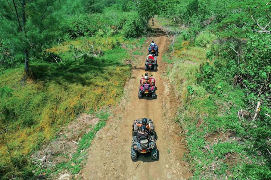 Bora Bora Adventures ATV / QUADS Tours - Stop 1: Mont Popoti for photos, safety briefing, and sunset time