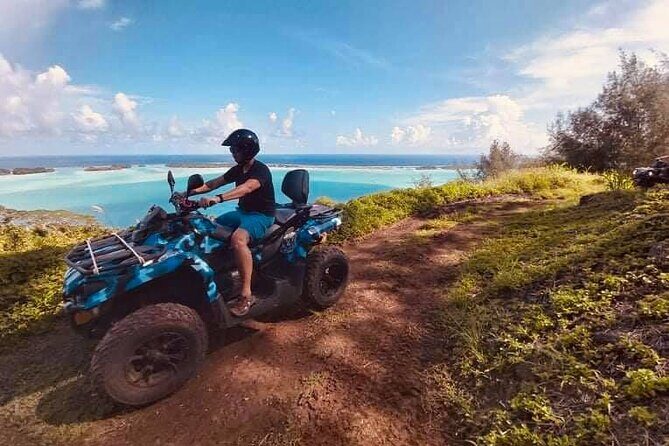 Bora Bora Atv-Quad Tours - Entering Bora Bora by ATV, not a bus