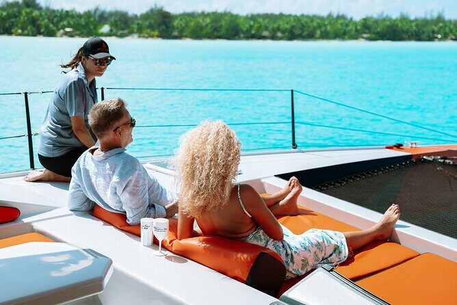 LUXURY PRIVATE Catamaran : Full-Day Sail & Polynesian Motu Lunch - Snorkeling on this boat: gear included, time well managed
