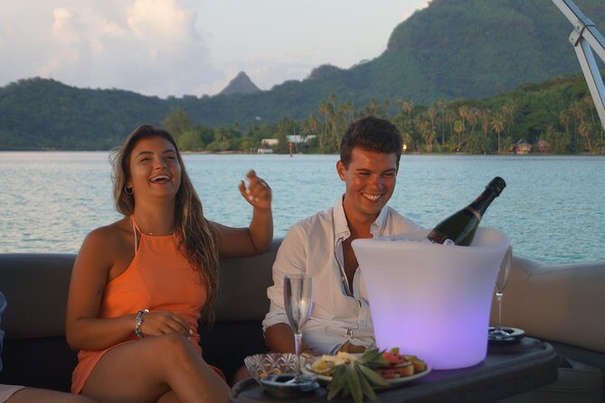 Toa Boat Bora Bora Private Sunset On Majestic Pontoon Boat - Private Means You Can Go Off Script (In a Good Way)