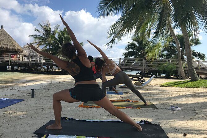 Yoga on the paradise beach of Manava Moorea - Manava Resort to Cook’s Bay Views: The Place Matters